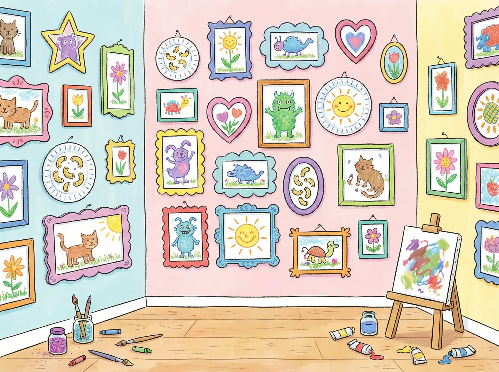 小朋友的彩色画作 - 同人动漫 创意展示